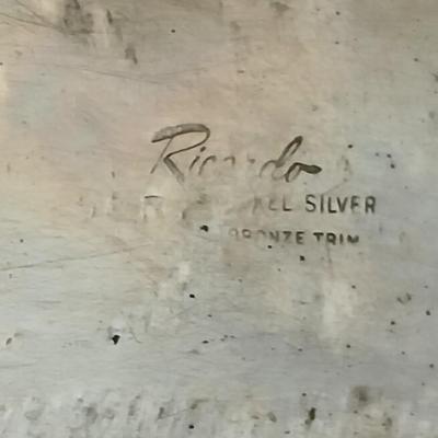 Two horse themed belt buckles -vintage Ricardo nickel silver and bronze western belt buckle & a vintage Lyn Tone Co. horse head buckle