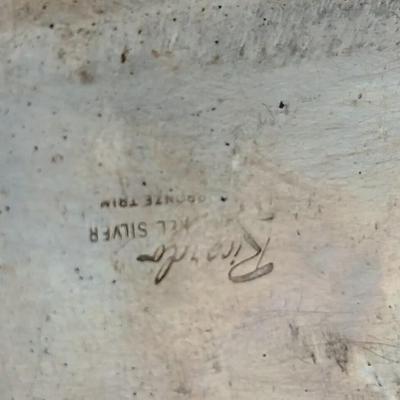 Two horse themed belt buckles -vintage Ricardo nickel silver and bronze western belt buckle & a vintage Lyn Tone Co. horse head buckle