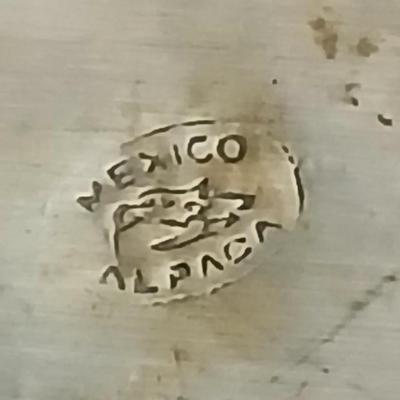 Mexico Alpaca silver toned and abalone inlaid belt buckle featuring a horse head design with a bolo tie clip featuring a horse