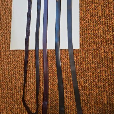 Collection of 5 Men's brown & black belts