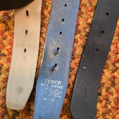 Collection of 5 Men's brown & black belts