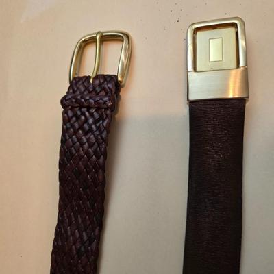 Collection of 5 Men's brown & black belts