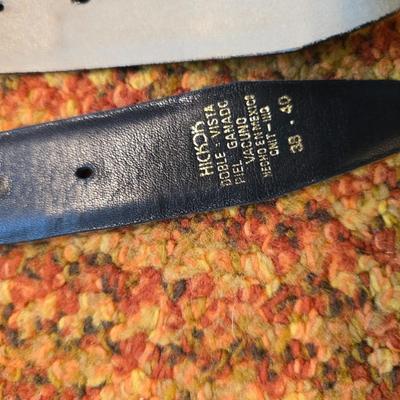 Collection of 5 Men's brown & black belts