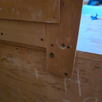 Mid-Century Modern style Ward six drawer dresser with mirror