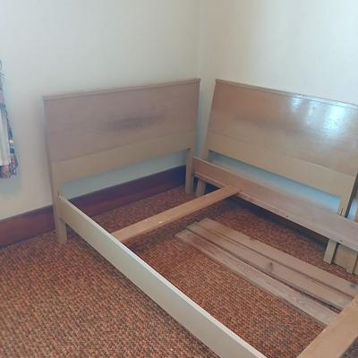 Two matching twin sized beds - Likely Ward furniture