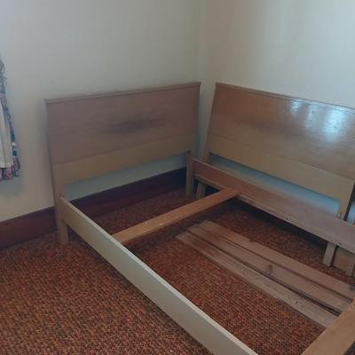 Two matching twin sized beds - Likely Ward furniture