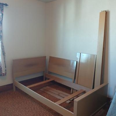 Two matching twin sized beds - Likely Ward furniture