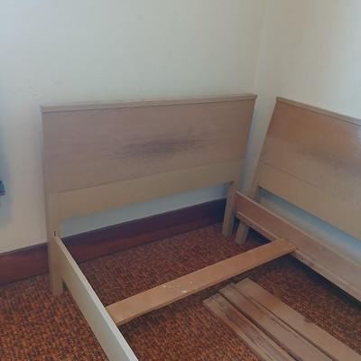 Two matching twin sized beds - Likely Ward furniture