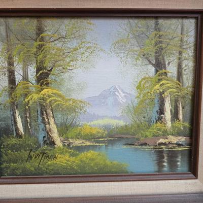 Original framed oil on canvas painting by an artist with the signature Whitlam