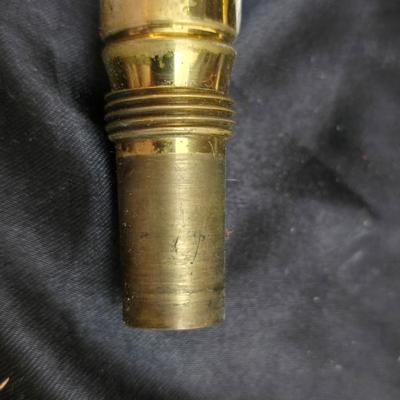 Vintage Martin Imperial trombone, manufactured in Elkhart, Indiana, USA. manufactured in 1960 with Olds 10 mouthpiece with music stand
