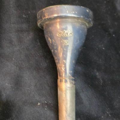 Vintage Martin Imperial trombone, manufactured in Elkhart, Indiana, USA. manufactured in 1960 with Olds 10 mouthpiece with music stand