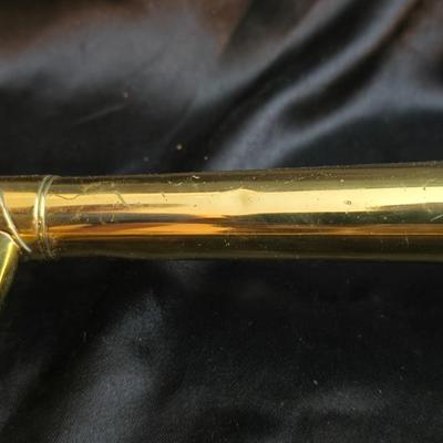 Vintage Martin Imperial trombone, manufactured in Elkhart, Indiana, USA. manufactured in 1960 with Olds 10 mouthpiece with music stand