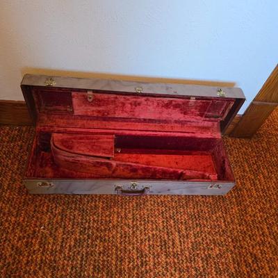 Vintage Martin Imperial trombone, manufactured in Elkhart, Indiana, USA. manufactured in 1960 with Olds 10 mouthpiece with music stand