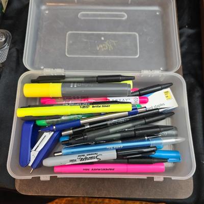 Home office goods and ink pen collection