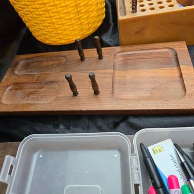 Home office goods and ink pen collection