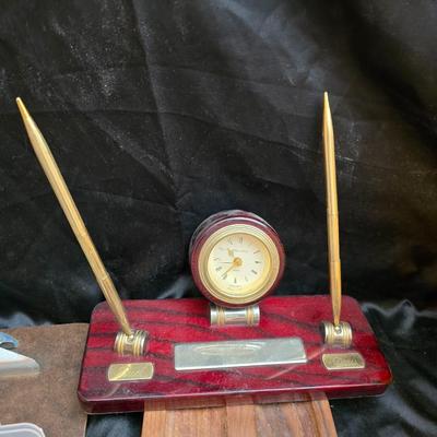 Home office goods and ink pen collection