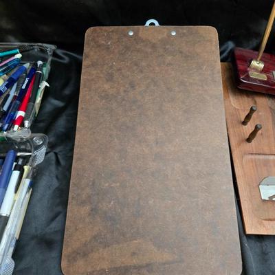 Home office goods and ink pen collection