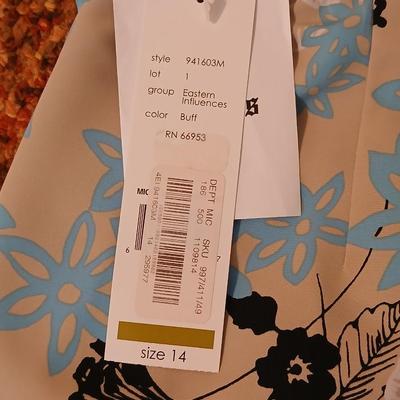 Women's clothing items, some New with tags and vintage Embroidered ladies handkerchiefs