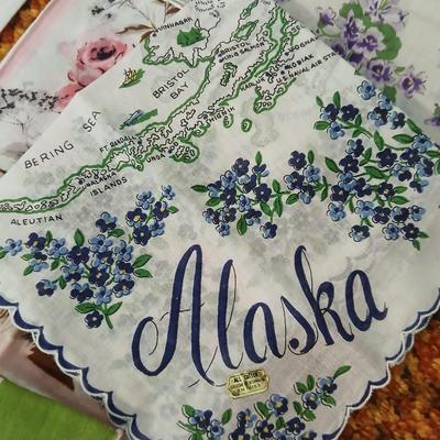 Women's clothing items, some New with tags and vintage Embroidered ladies handkerchiefs