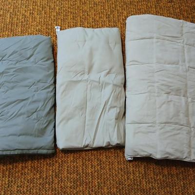 Three down filled throw blankets