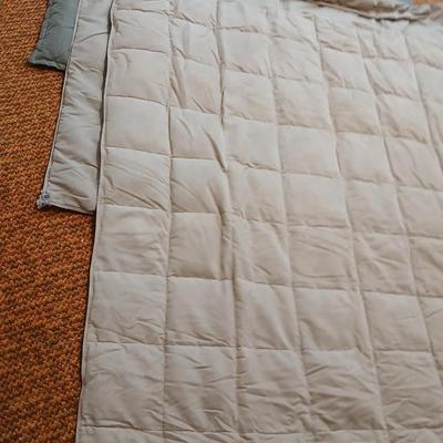 Three down filled throw blankets