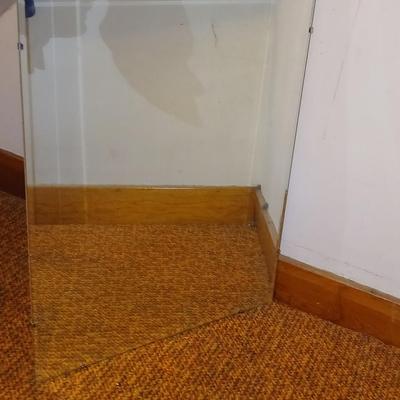 Beveled glass wall mount mirror