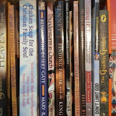 3 small boxes of books - Hardback & softback mostly religious themed