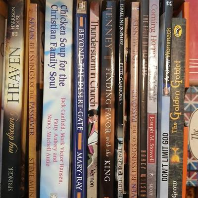 3 small boxes of books - Hardback & softback mostly religious themed
