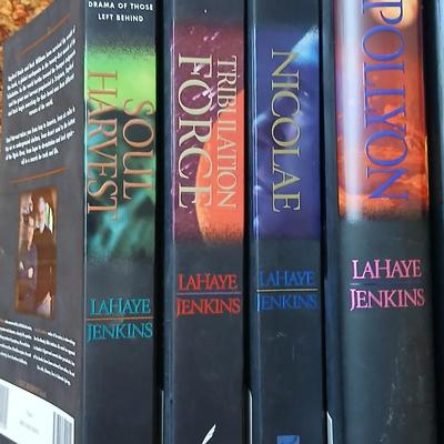 Books hardback & softback all by LaHaye Jenkins - Apollyon, Nicolae, Tribulation Force, Soul harvest and more