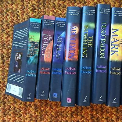 Books hardback & softback all by LaHaye Jenkins - Apollyon, Nicolae, Tribulation Force, Soul harvest and more