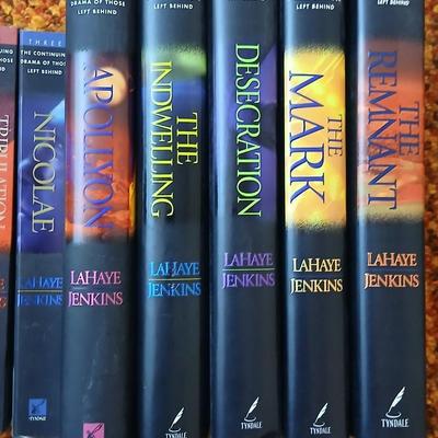 Books hardback & softback all by LaHaye Jenkins - Apollyon, Nicolae, Tribulation Force, Soul harvest and more