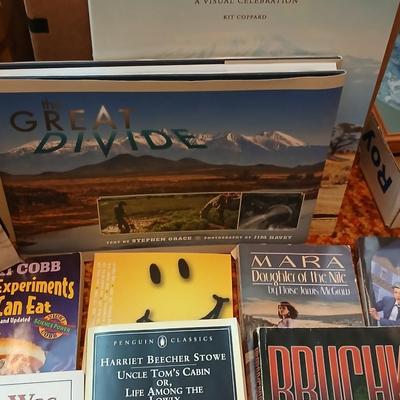 Remainer of books - Te Great Divide table book, Africa's animal Kingdom, Story books and more hardback & softback