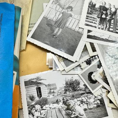 Sale Photo Thumbnail #189: Slides in trays, negatives, Black and white 1940s photos, Color prints 1960s Boxes of slides. If you like a mystery these slides and photos will be a fun project. There are also a lot of empty celluloid envelopes .