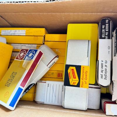Sale Photo Thumbnail #192: Slides in trays, negatives, Black and white 1940s photos, Color prints 1960s Boxes of slides. If you like a mystery these slides and photos will be a fun project. There are also a lot of empty celluloid envelopes .