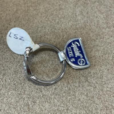 Vintage pear shaped ring with tag