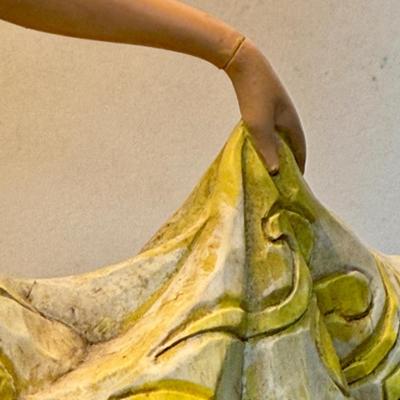 Sale Photo Thumbnail #16: Some minor damage has been repaired, see photos. Approx. 24” tall overall, Snow White is approx. 12" tall.