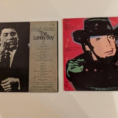 Sale Photo Thumbnail #165: Great pair of vintage Paul Anka vinyl LPs. This lot includes two original albums, highlighted by the collectible 1975 LP The Painter featuring cover artwork by Andy Warhol. Warhol-designed album covers remain highly desirable among pop-culture and art col