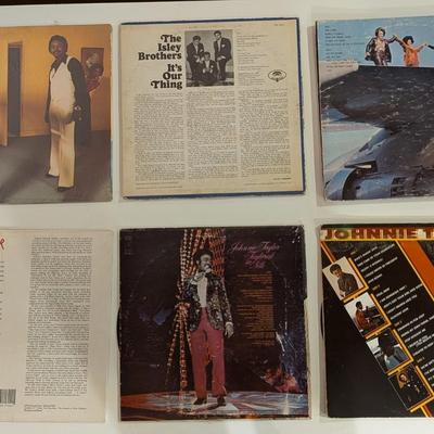 Sale Photo Thumbnail #167: Fantastic mixed-artist soul and R&B vinyl lot featuring six iconic performers from the golden era of ‘60s–‘80s rhythm & blues. Includes early funk classics and essential soul-blues albums. Jackets show normal age wear unless noted; vinyl condition v