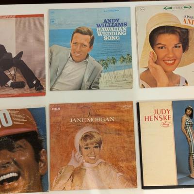 Sale Photo Thumbnail #173: A charming mixed lot of classic vocal pop, crooners, and lounge-era favorites—perfect for collectors of mid-century easy listening, traditional pop, and retro album art.

Includes 6 Original LPs:

Billy Mure – The Light of My Life (Atco)

Andy William