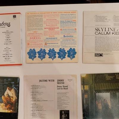 Sale Photo Thumbnail #181: Includes:

Imalia Mendoza – La Tariacuri (Mexican traditional ranchera; glossy red cover)

Music From Sweden – NK Presents a Collection of Best Loved Swedish Music

Calum Kennedy – Skyline of Skye (Scottish folk / Ace of Clubs label)

Julio Iglesias