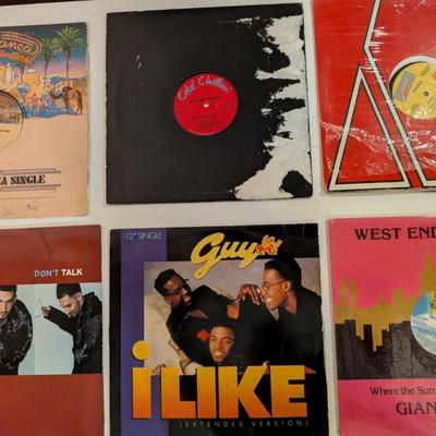 Sale Photo Thumbnail #185: A mixed lot of classic 12” singles spanning disco, freestyle, R&B, and early hip-hop. Jackets show varying levels of wear (some heavy), but vinyl ranges G to VG based on visible inspection. Great crate-digging lot for DJs, sample hunters, or collectors 
