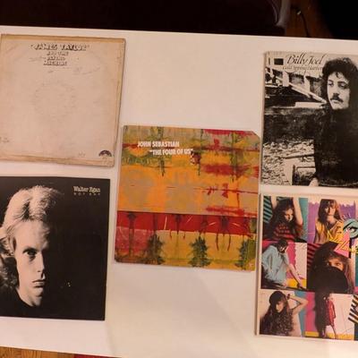 Sale Photo Thumbnail #187: A mixed-era collection of classic singer-songwriter LPs ranging from introspective 70s rock to polished 80s new wave. Condition ranges from fair to good; jackets show age and wear typical of home-stored collections. Great set for collectors, DJs, décor, 