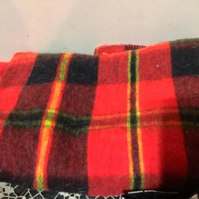 Sale Photo Thumbnail #11: You get two US flags, a plaid throw, patriotic runner and a Micky Mouse cumberbun.