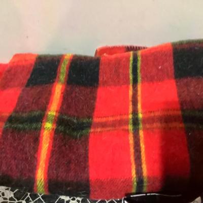 Sale Photo Thumbnail #12: You get two US flags, a plaid throw, patriotic runner and a Micky Mouse cumberbun.