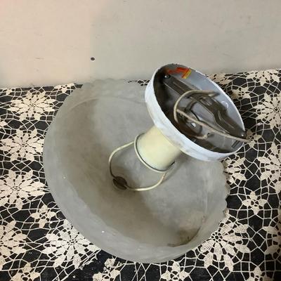 Sale Photo Thumbnail #58: This is a great vintage ceiling light.  It has a nice frosted vintage lamp shade.