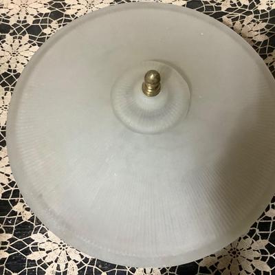 Sale Photo Thumbnail #57: This is a great vintage ceiling light.  It has a nice frosted vintage lamp shade.