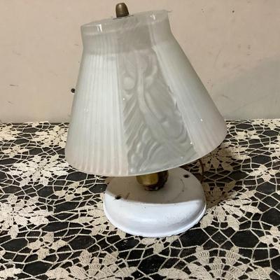 Sale Photo Thumbnail #77: This is a smaller vintage ceiling light, with frosted light shade.