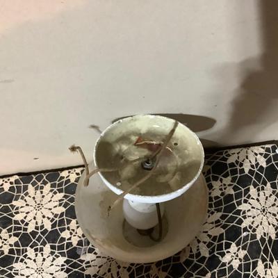 Sale Photo Thumbnail #79: This is a smaller vintage ceiling light, with frosted light shade.