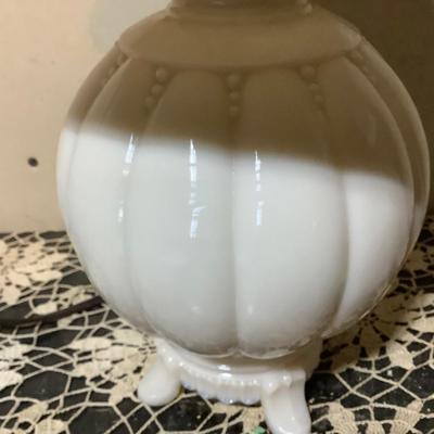 Sale Photo Thumbnail #94: This is an Aladdin table lamp with finial.  Newer cord has been added.