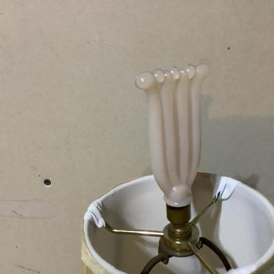 Sale Photo Thumbnail #93: This is an Aladdin table lamp with finial.  Newer cord has been added.